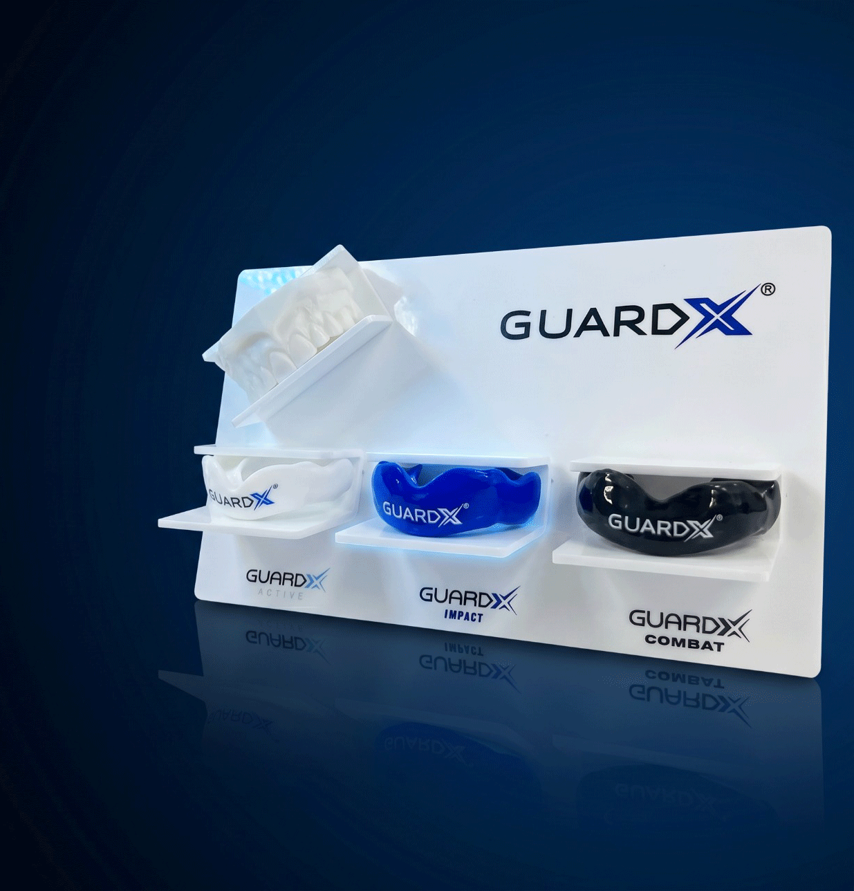 Display GuardX Active, Impact e Combat em ação GuardX Day
