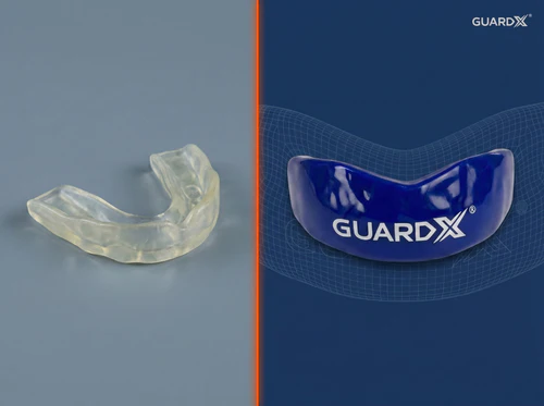 Comparativo visual: protetor comum x GuardX personalizado